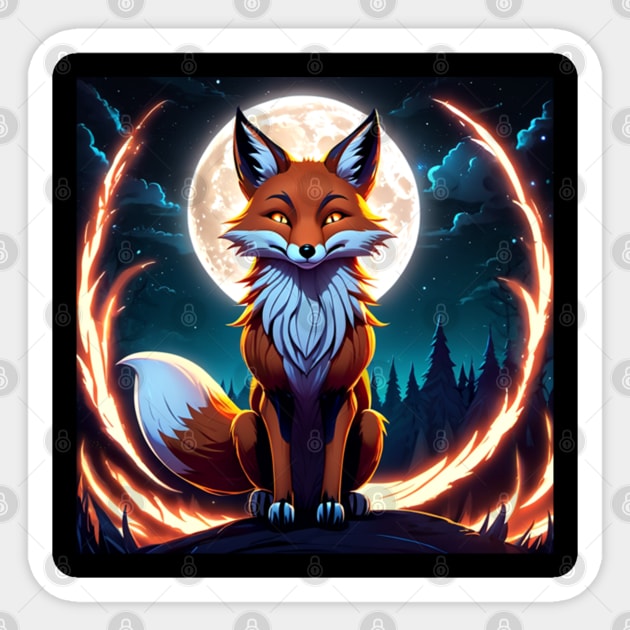 Ring of Fox Fire Sticker by Ryzan35